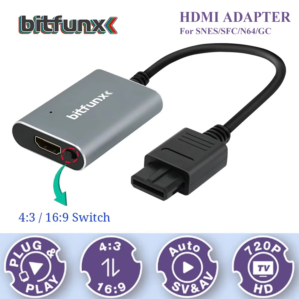 Retro Gaming Station - Bitfunx 720P Svideo / AV To
