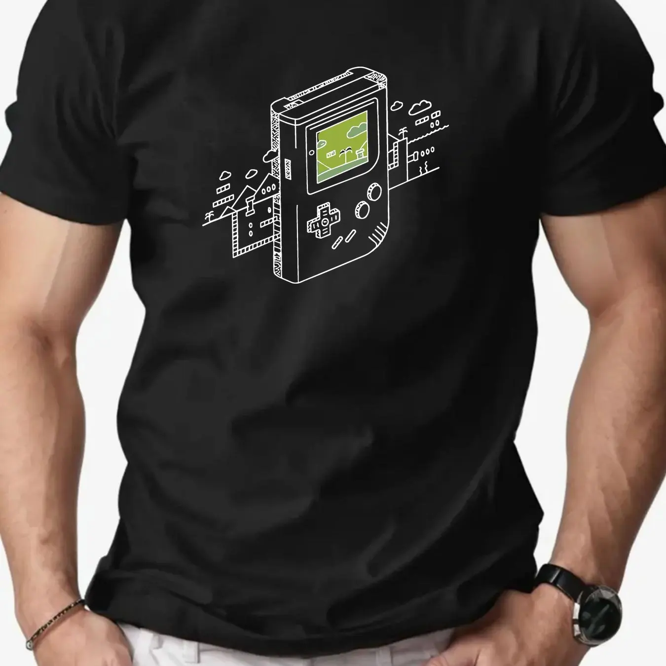 Retro Gaming Design - Men's Retro Gaming Graphic Casual T-Shirt