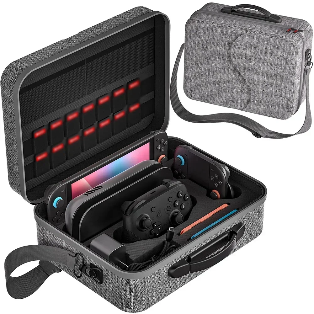 Game Carrying Case - Versatile Waterproof Storage Bag For Nintendo