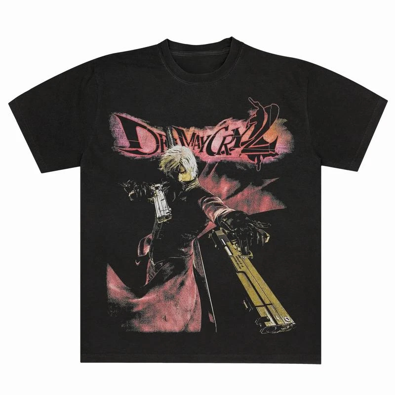 Retro Gaming Aesthetic - Devil May Cry 2 Dante T-shirt