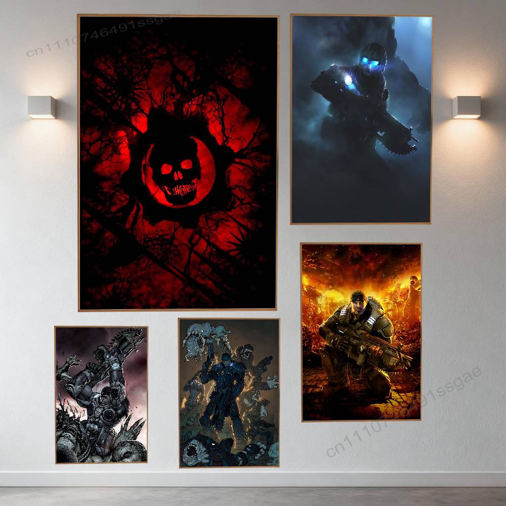 Retro Gaming Aesthetic - Game G-Gears of W-War Poster Retro