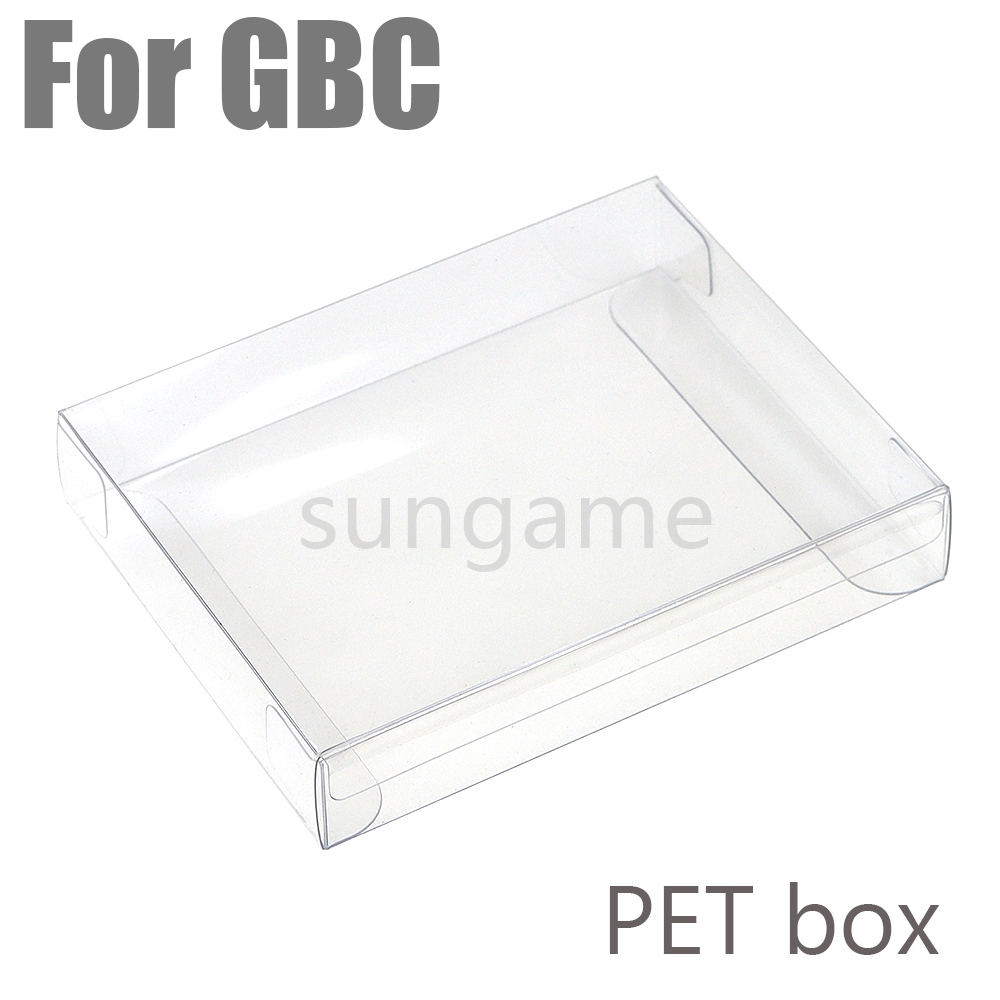 Game Carrying Case - 3pcs PET Display Box For GBC