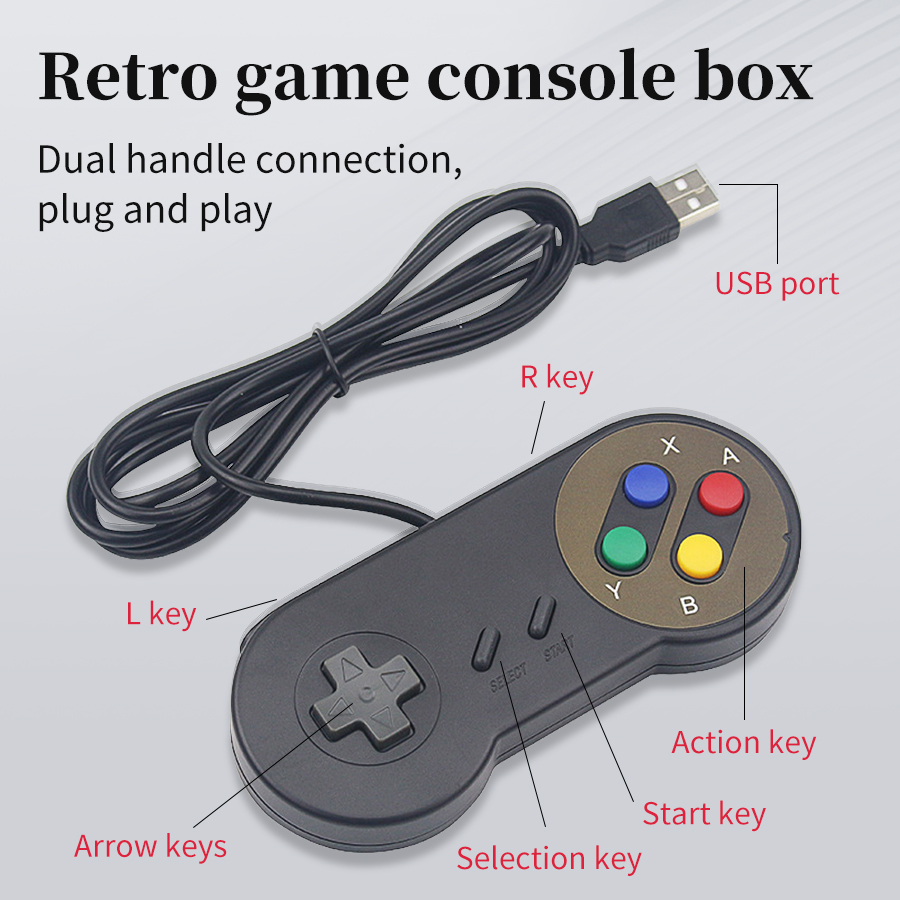 Retro Gaming Raspberry Pi 3 - Plug and Play USB Gamepad for