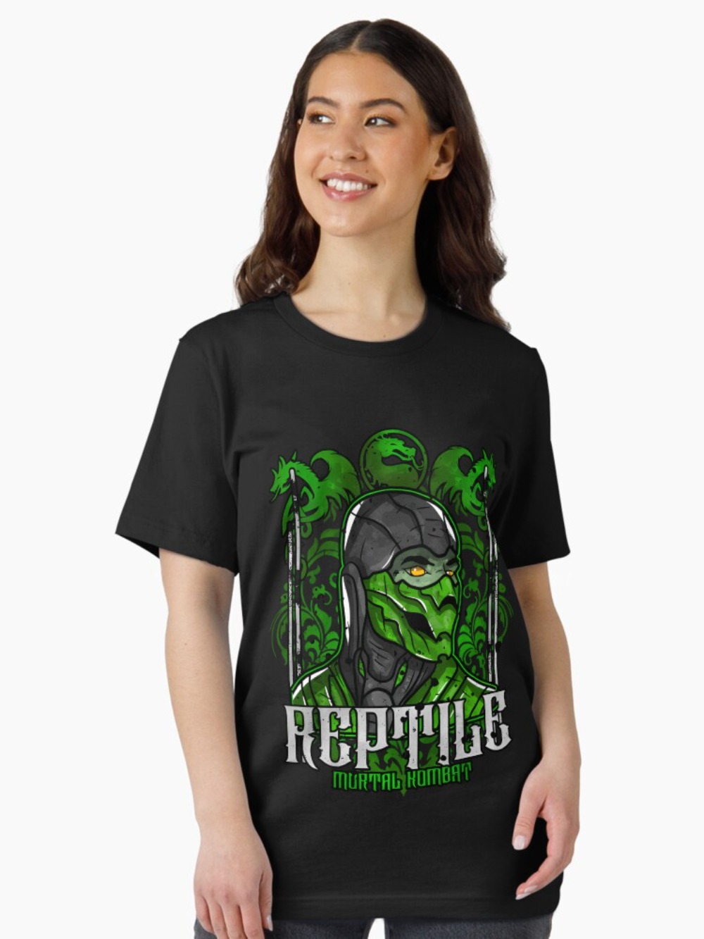 Mortal Kombat Reptile Portrait - Retro Gaming Aesthetic recension och pris
