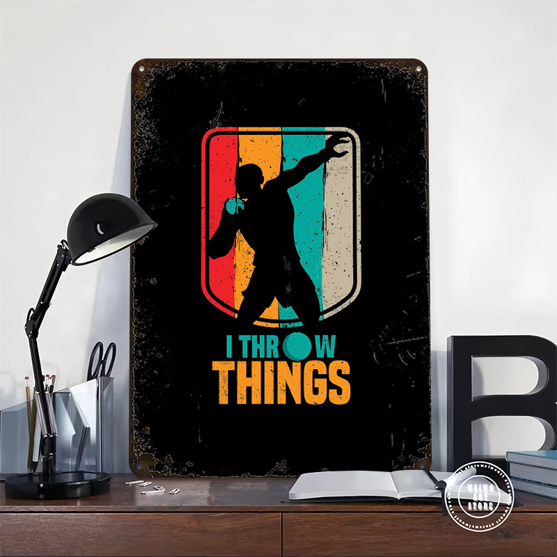 Funny Shot Put Gift Idea Tin P - Retro Gaming Room Ideas recension och pris