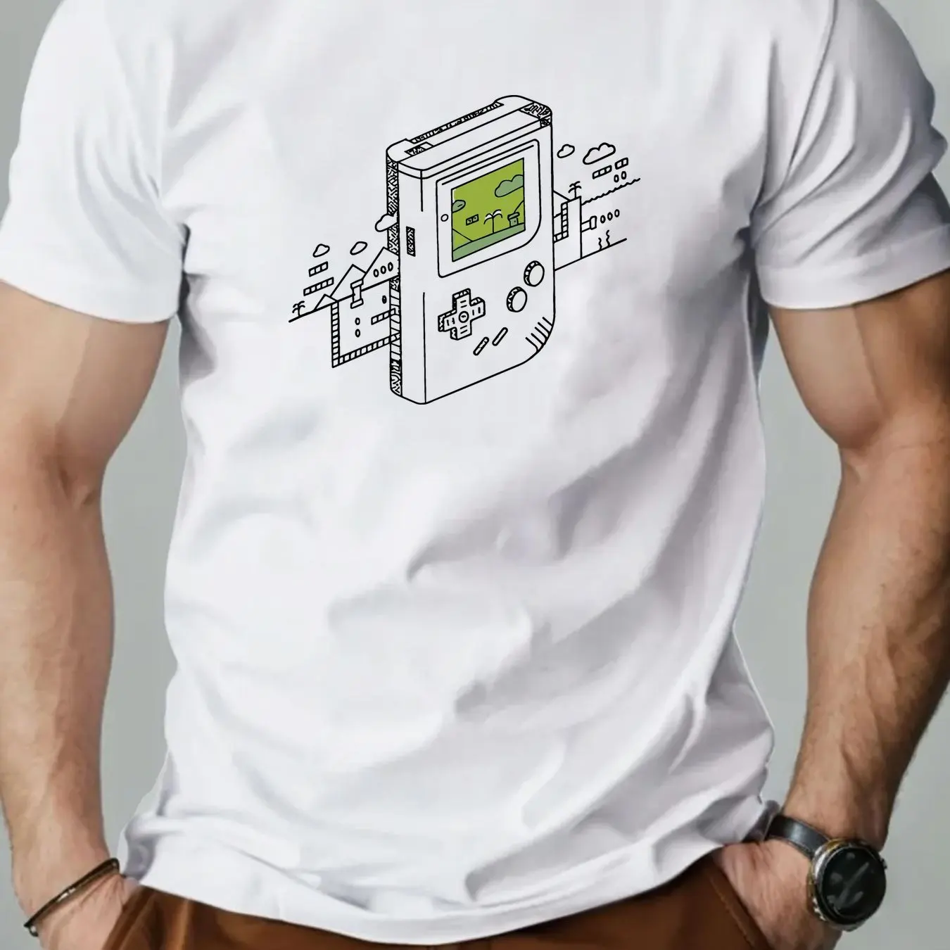 Men's Retro Gaming Graphic Cas - Retro Gaming Design recension och pris