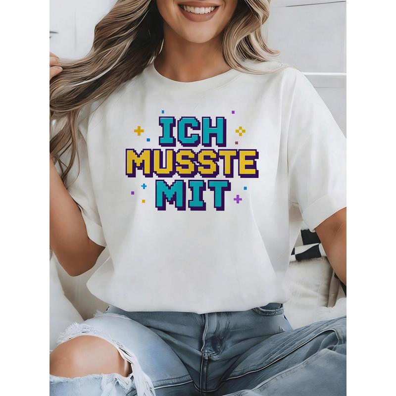 Ich Musste Mit German Meme T-S - Retro Gaming Fonts recension och pris