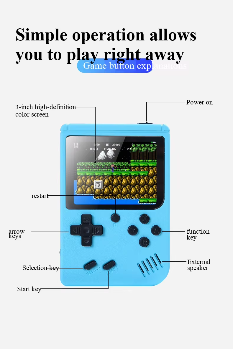 400 In 1 MINI Games Handheld G - Retro Gaming Design recension och pris