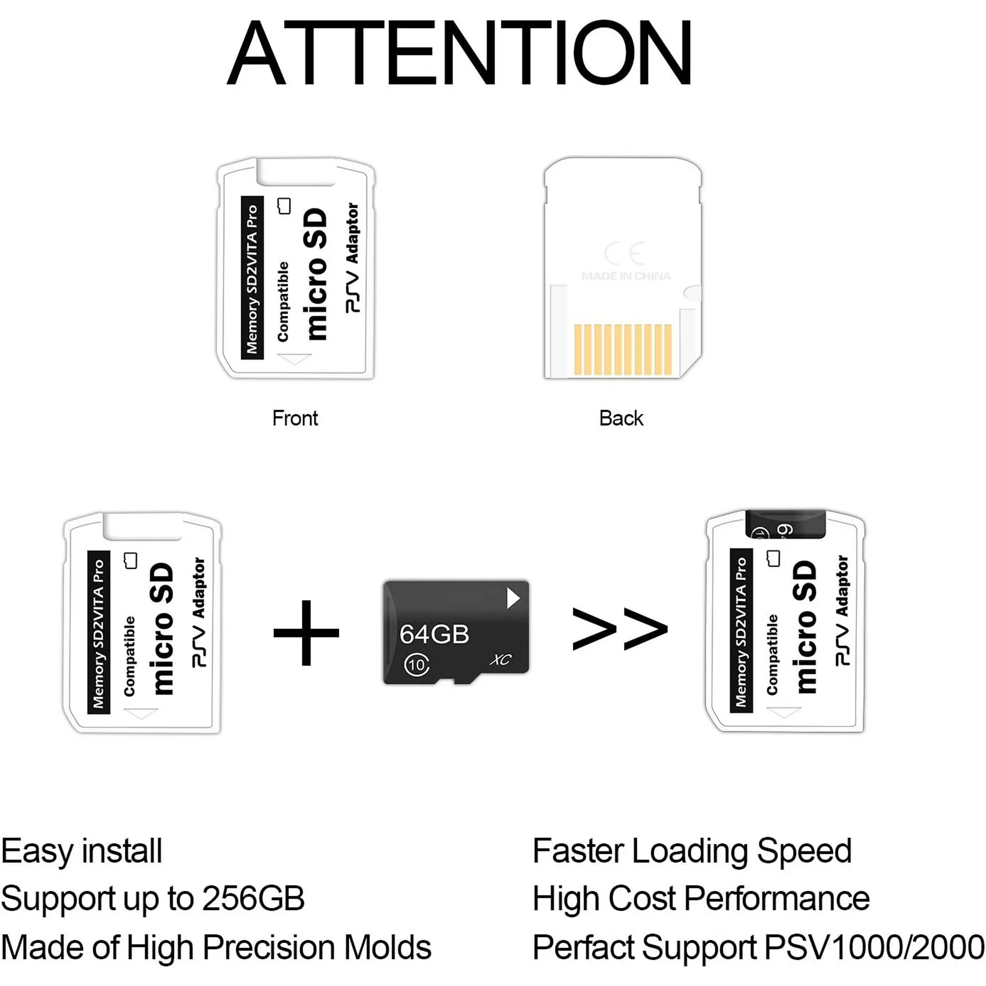 Sd2Vita Pro Adapter 3.0 Compat - Memory Card Ps1 recension och pris