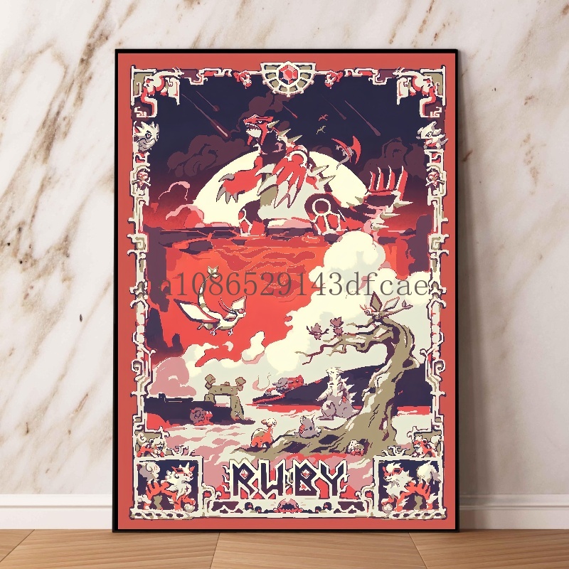 Pokemon Retro Cartoon Poster C - Retro Gaming Pokemon recension och pris
