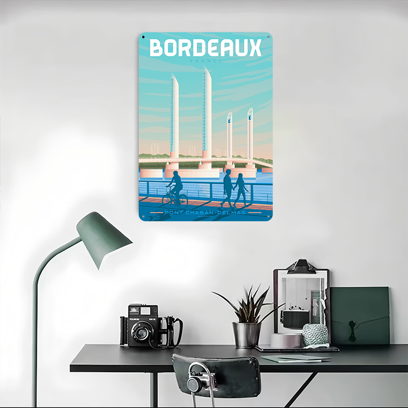 Bordeaux France Metal Poster C - Retro Gaming France recension och pris