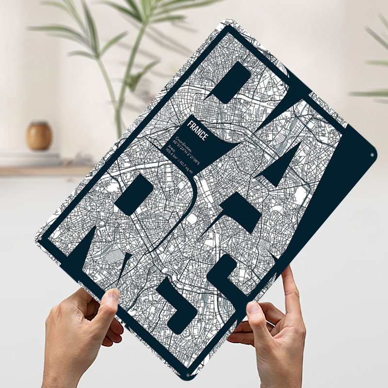 Paris France Map Typography Pr - Retro Gaming France recension och pris