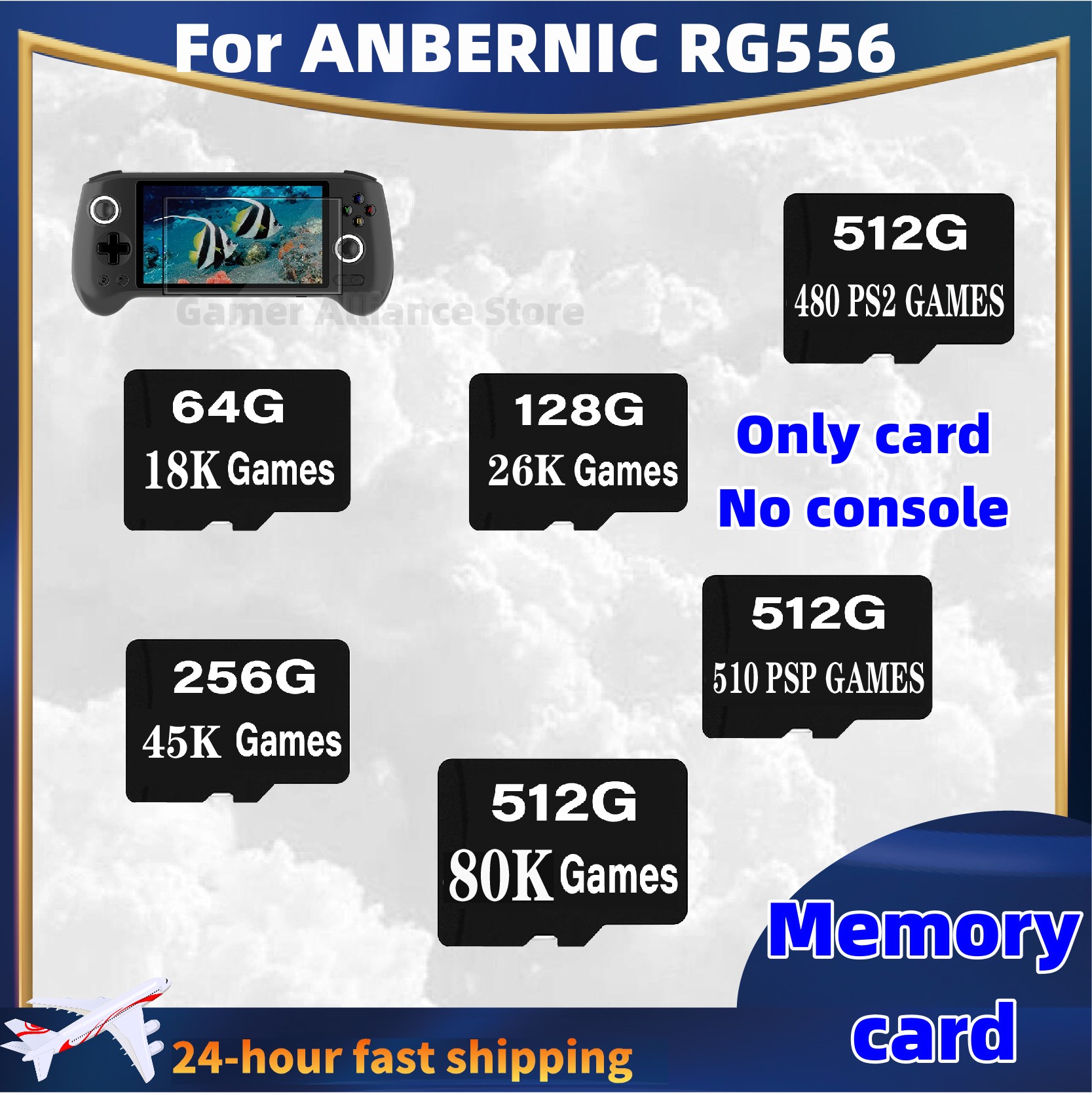 For ANBERNIC RG556 Handheld Re - Memory Card Ps1 recension och pris