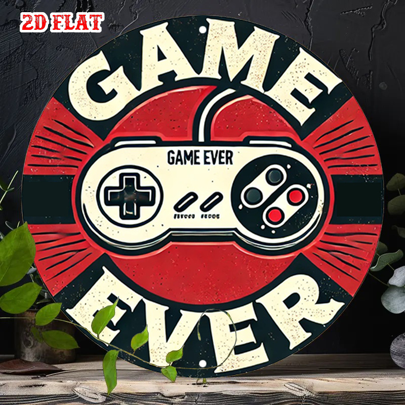 2D Flat 1pc Retro Gaming Round - Retro Gaming Games recension och pris