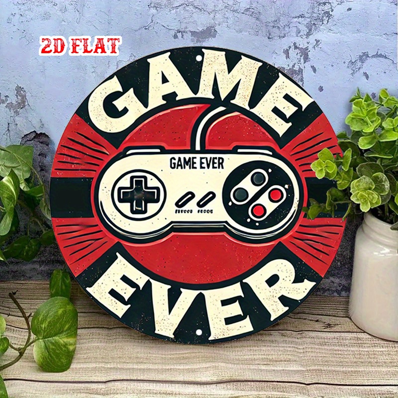 2D Flat 1pc Retro Gaming Round - Retro Gaming Games recension och pris
