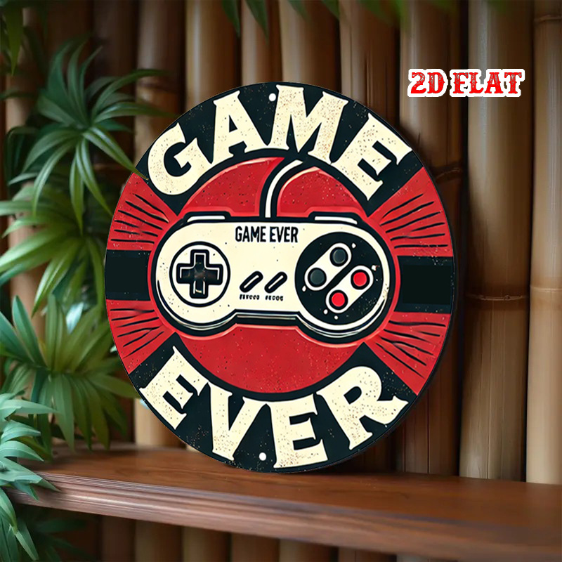 2D Flat 1pc Retro Gaming Round - Retro Gaming Games recension och pris