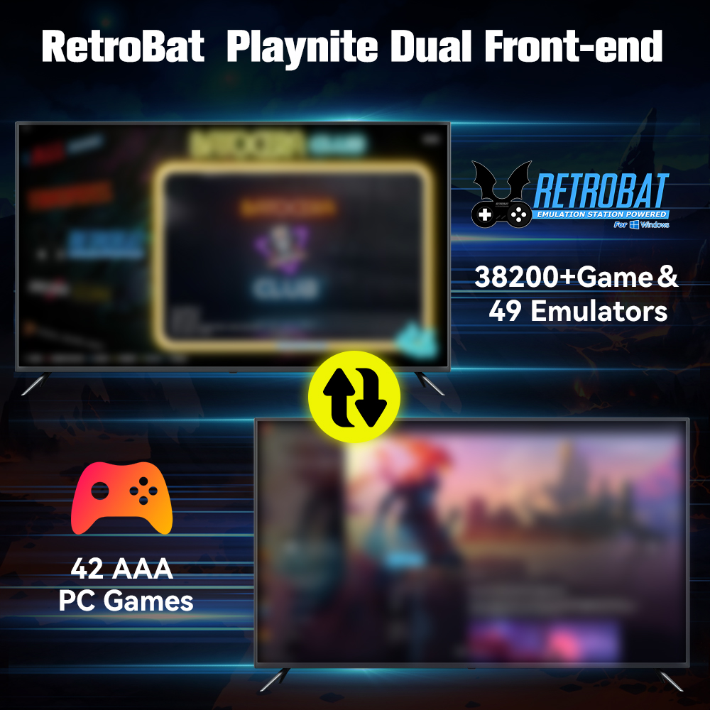 Retrobat＆Playnite System HDD R - Retro Gaming Best Console recension och pris