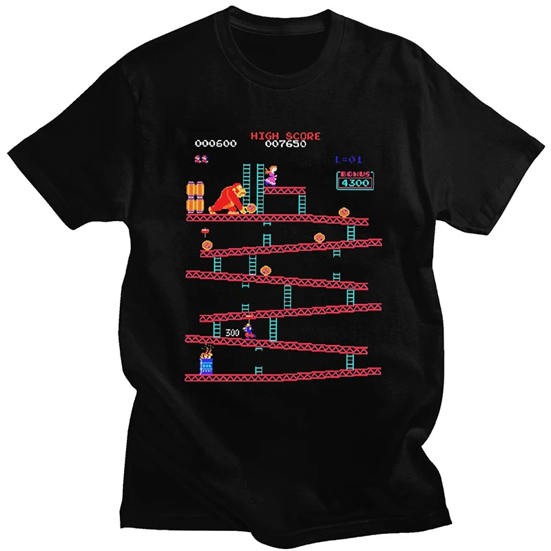 Funny Donkey Kong T Shirt Men  - Retro Gaming Aesthetic recension och pris