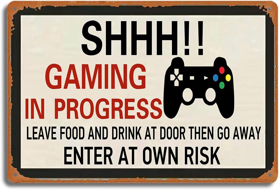 Retro Gaming Metal Tin Sign, S - Retro Gaming Games recension och pris