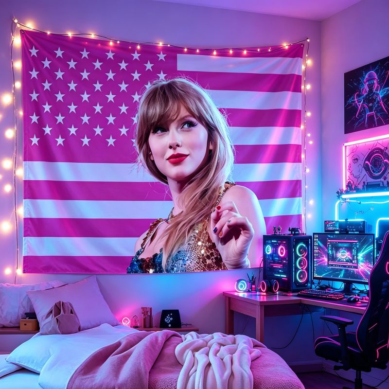 VIKAMA American Flag Female Si - Retro Gaming Aesthetic recension och pris