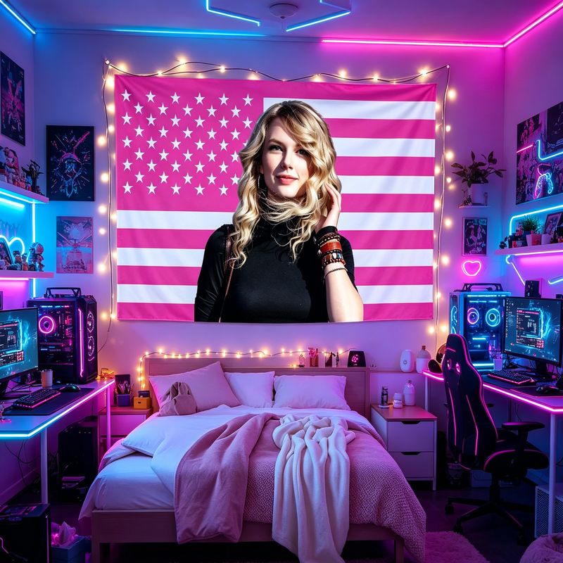 VIKAMA American Flag Female Si - Retro Gaming Aesthetic recension och pris