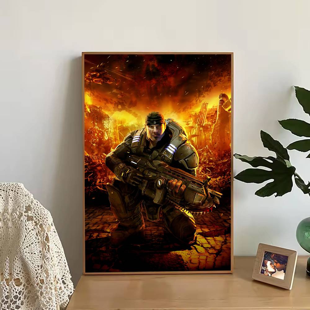 Game G-Gears of W-War Poster R - Retro Gaming Aesthetic recension och pris