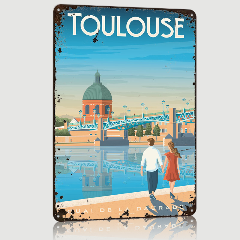 Toulouse France Print Metal Po - Retro Gaming France recension och pris