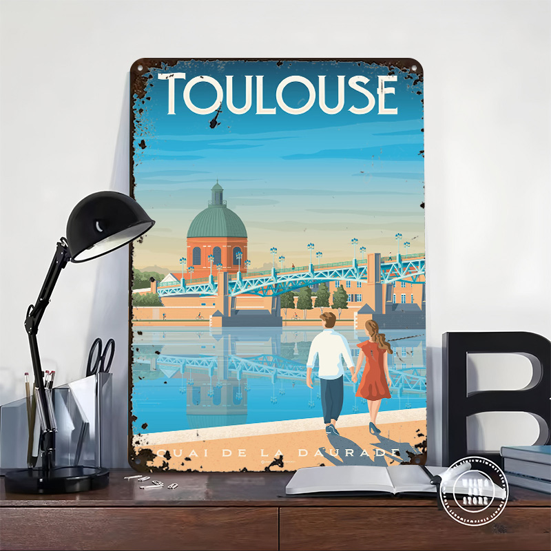 Toulouse France Print Metal Po - Retro Gaming France recension och pris
