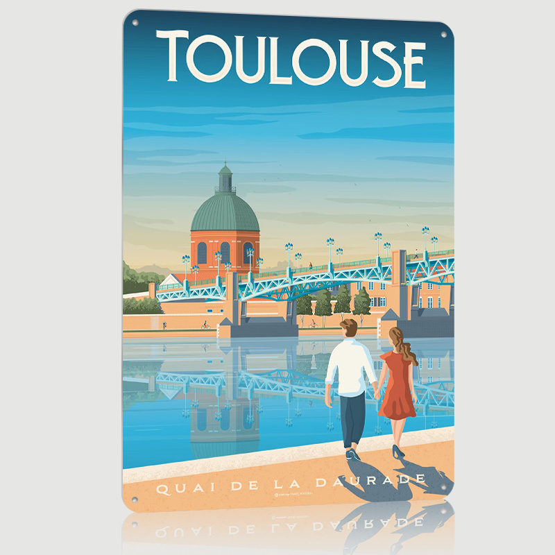 Toulouse France Print Metal Po - Retro Gaming France recension och pris