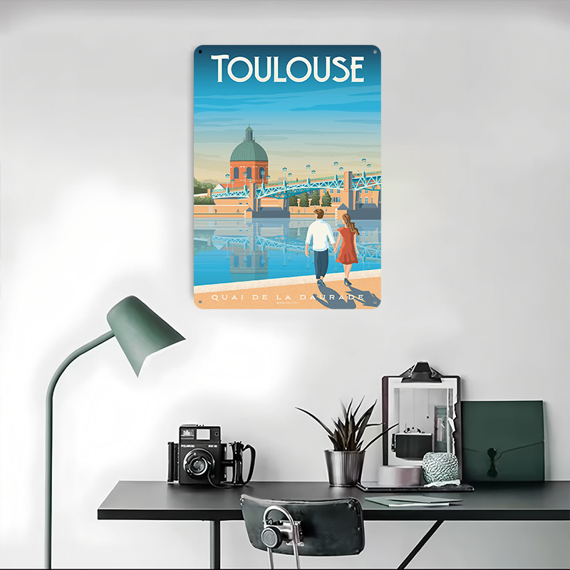 Toulouse France Print Metal Po - Retro Gaming France recension och pris