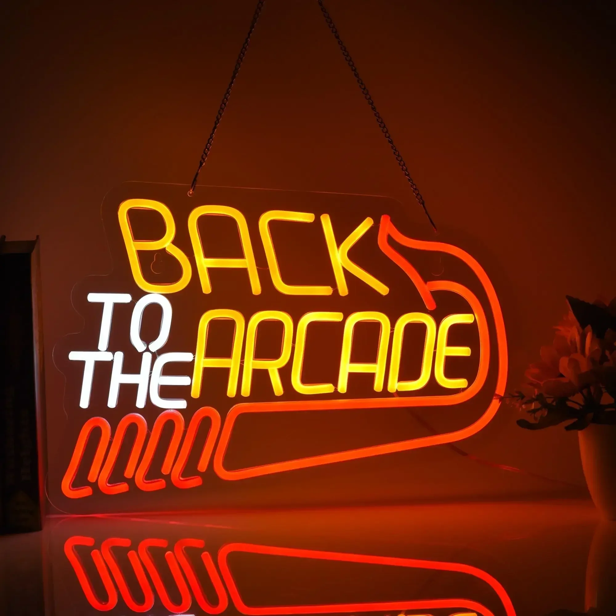 Back to The Arcade Neon Sign R - Retro Gaming Room Ideas recension och pris