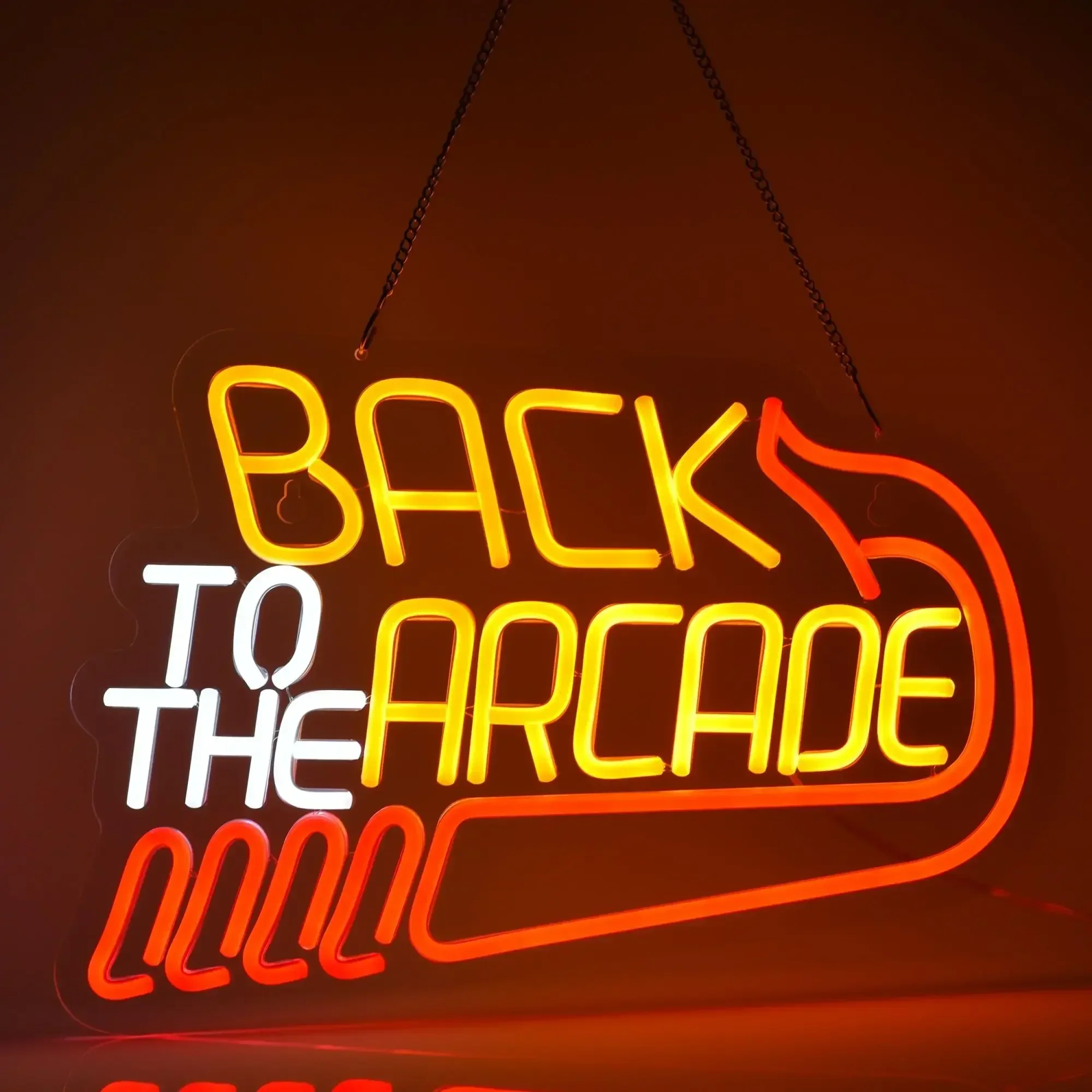 Back to The Arcade Neon Sign R - Retro Gaming Room Ideas recension och pris
