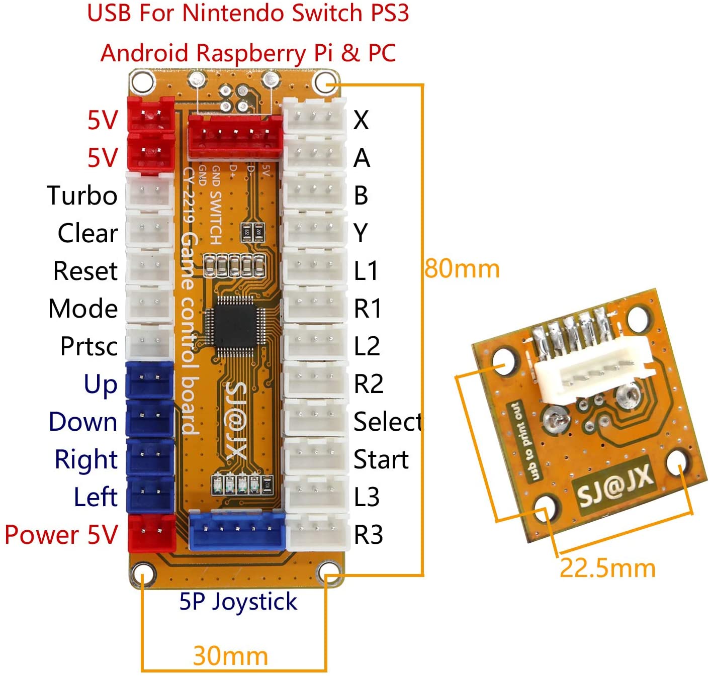 5 in 1 Zero Delay USB Encoder  - Raspberry Pi Retropie recension och pris