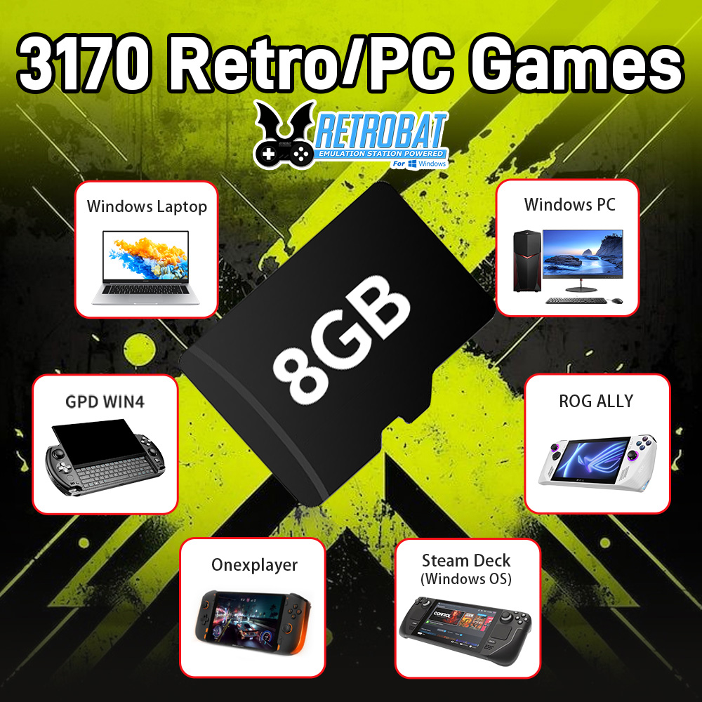 8GB Game TF Card with 3170 Ret - Retro Gaming Best Console recension och pris